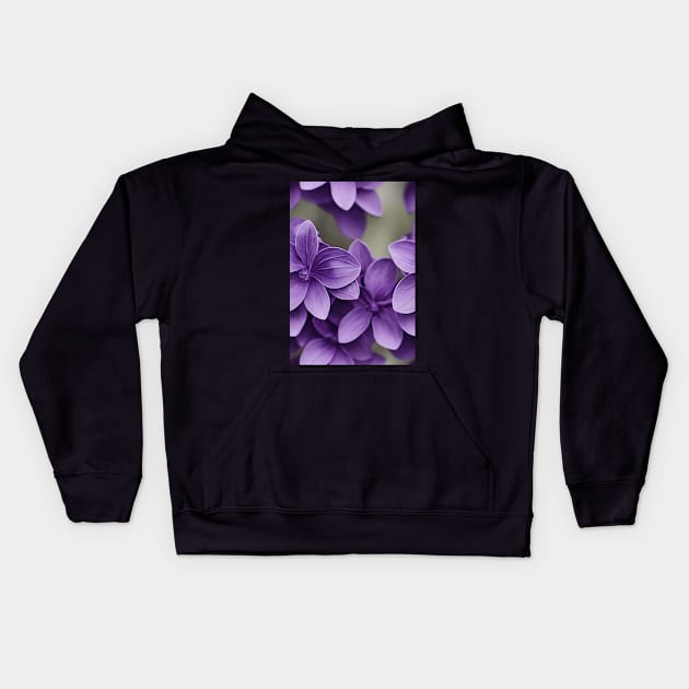 Beautiful Violet Flowers, for all those who love nature #130 Kids Hoodie by Endless-Designs